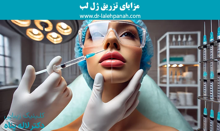 مزایای تزریق ژل لب