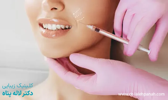 نحوه انجام تزریق ژل خط خنده